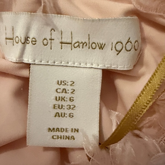 House of Harlow 1960 Blush Pink Wide Leg Pants set - Picture 4 of 5